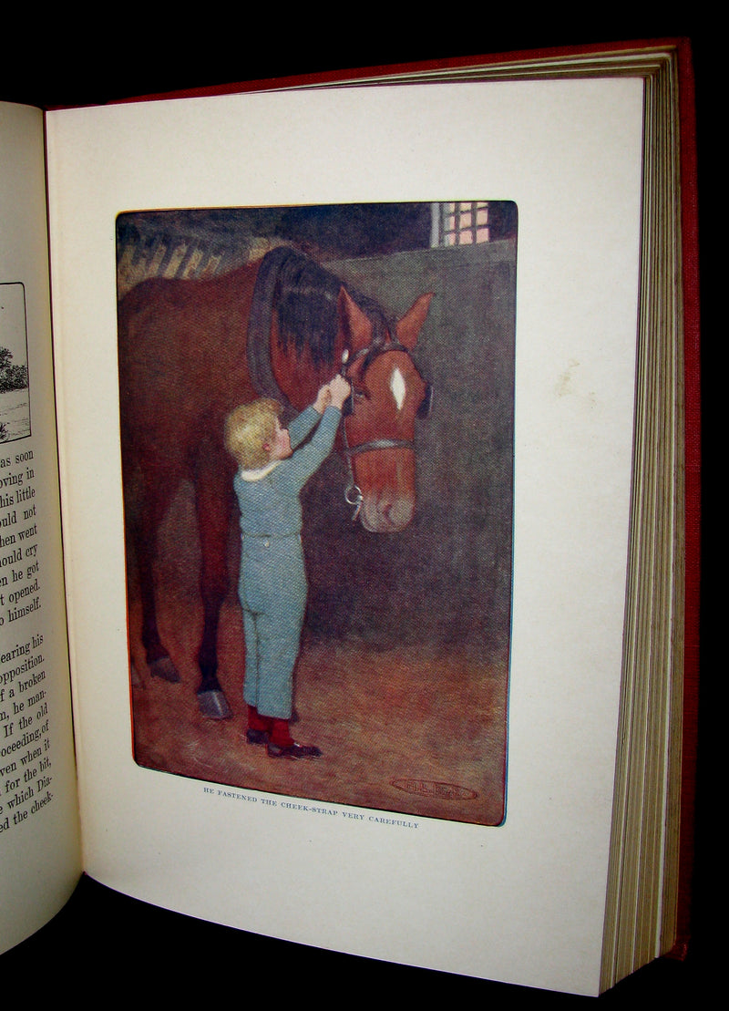 1909 Rare Book - AT THE BACK OF THE NORTH WIND Illustrated by Maria L. Kirk.