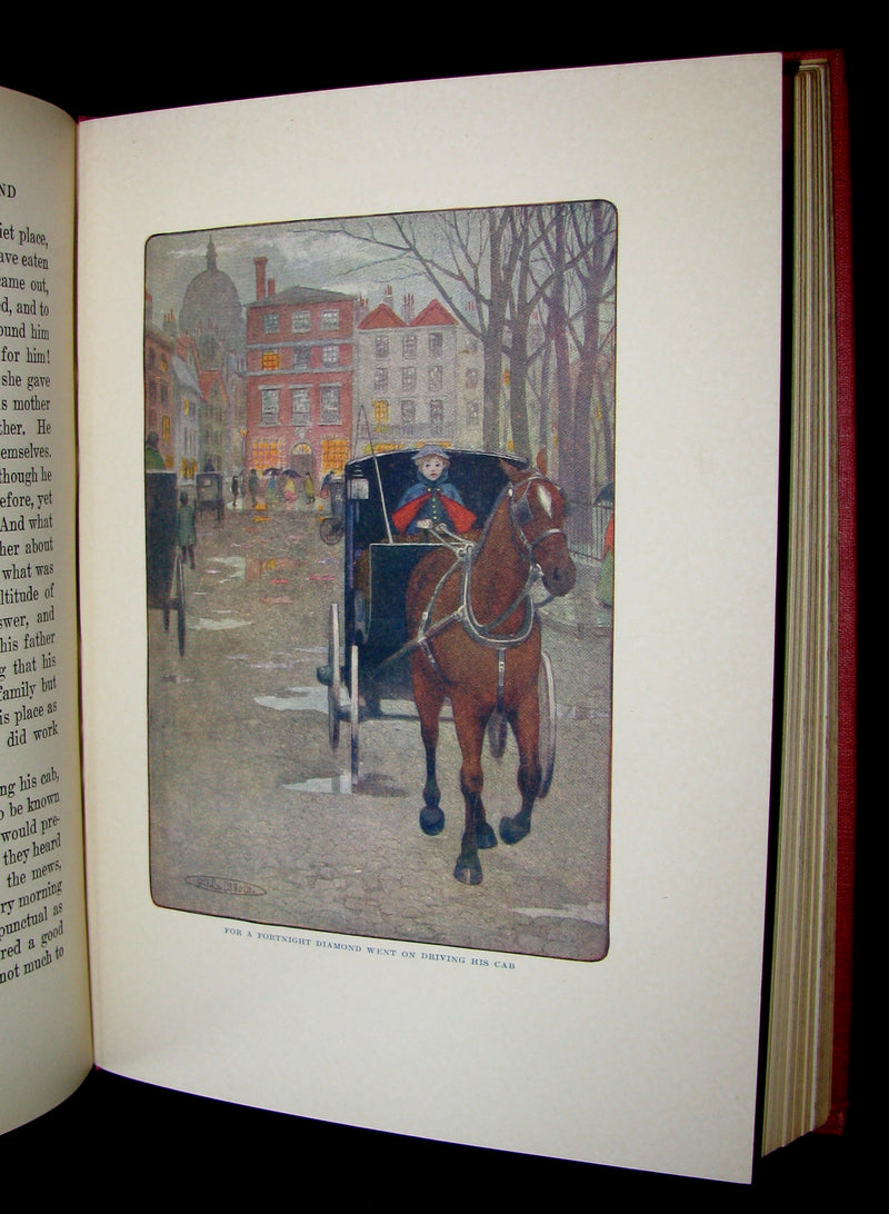 1909 Rare Book - AT THE BACK OF THE NORTH WIND Illustrated by Maria L. Kirk.
