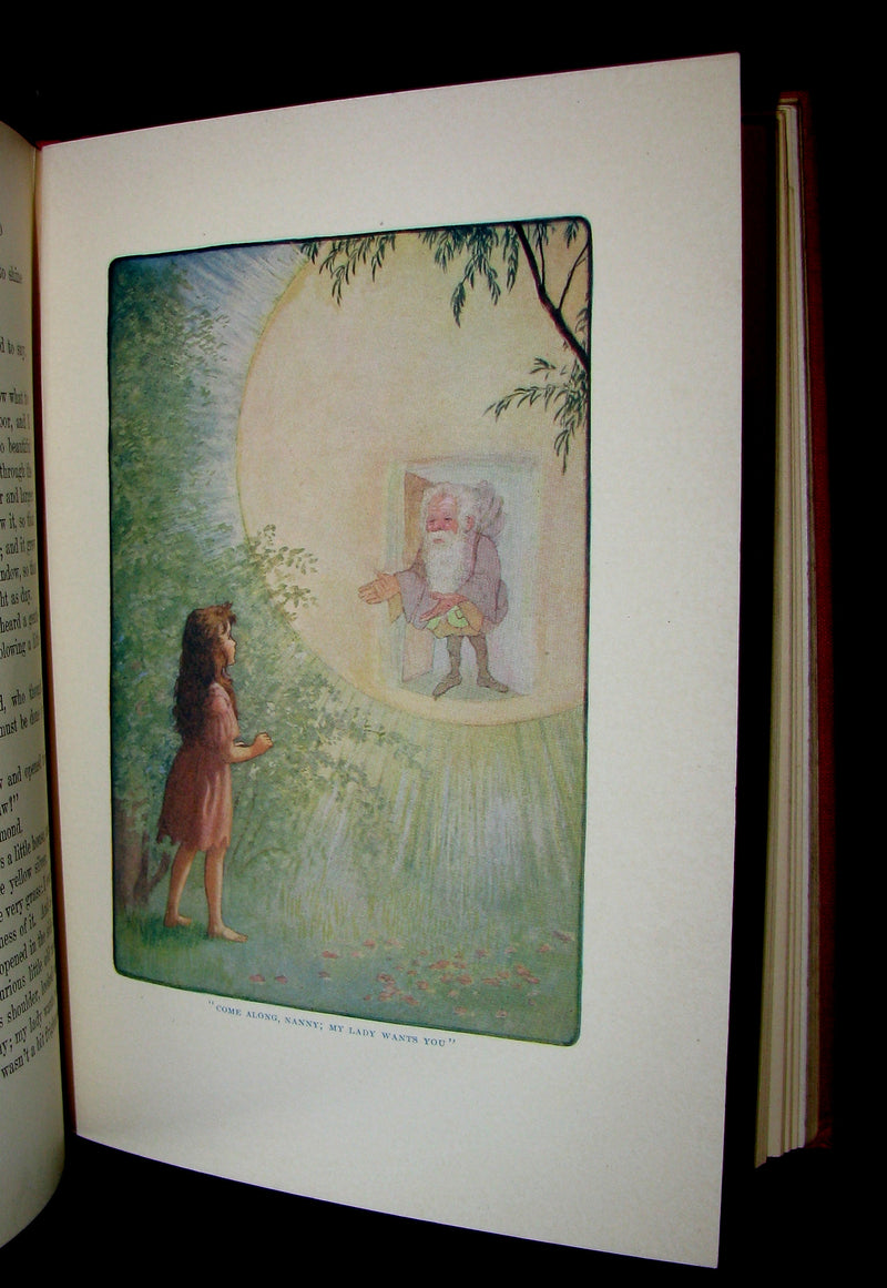 1909 Rare Book - AT THE BACK OF THE NORTH WIND Illustrated by Maria L. Kirk.