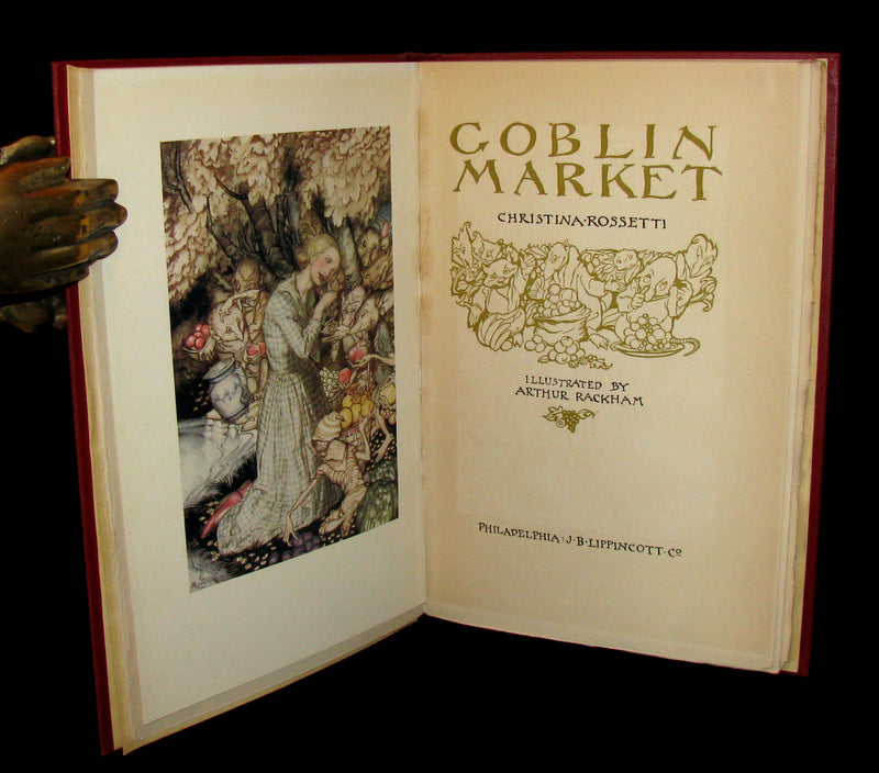 1933 Rare 1st American Edition - Goblin Market by Christina Rossetti illustrated by Arthur Rackham