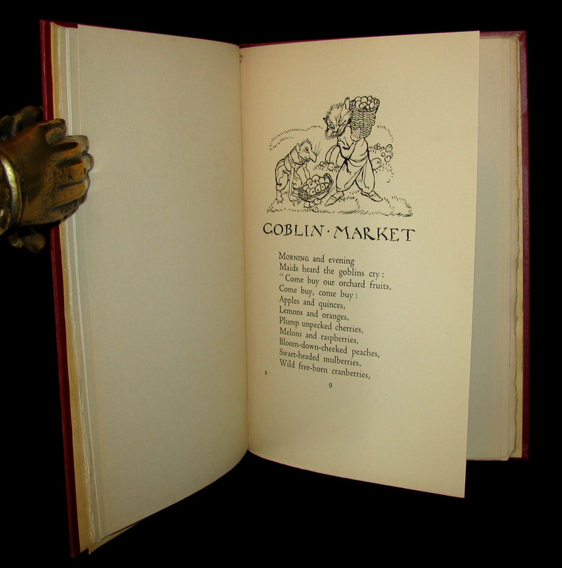 1933 Rare 1st American Edition - Goblin Market by Christina Rossetti illustrated by Arthur Rackham