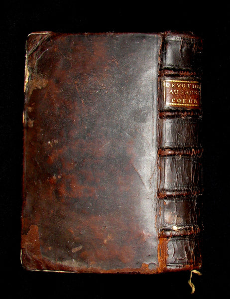 1699 Scarce French Book - The real devotion to the Sacred Heart of Jesus Christ