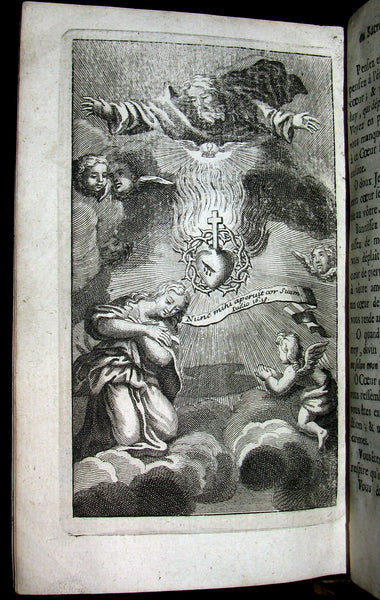 1699 Scarce French Book - The real devotion to the Sacred Heart of Jesus Christ