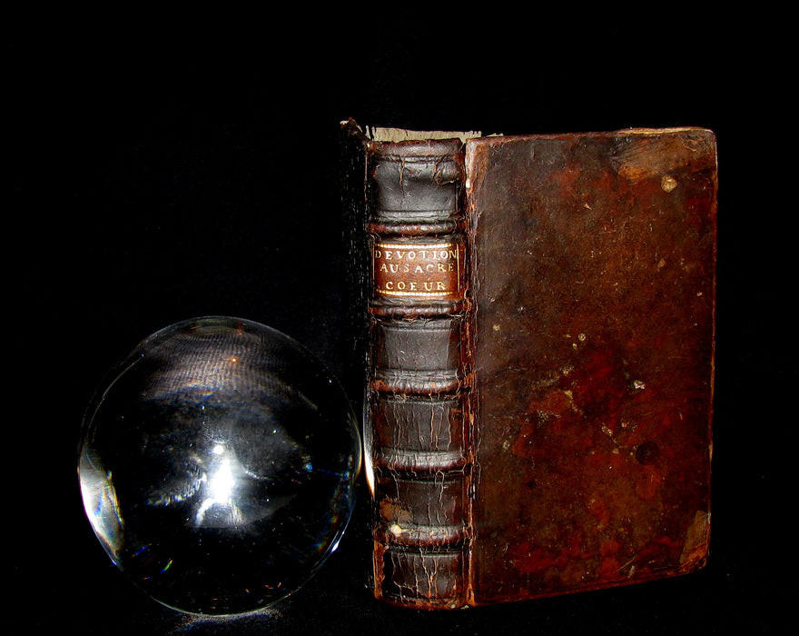 1699 Scarce French Book - The real devotion to the Sacred Heart of Jesus Christ