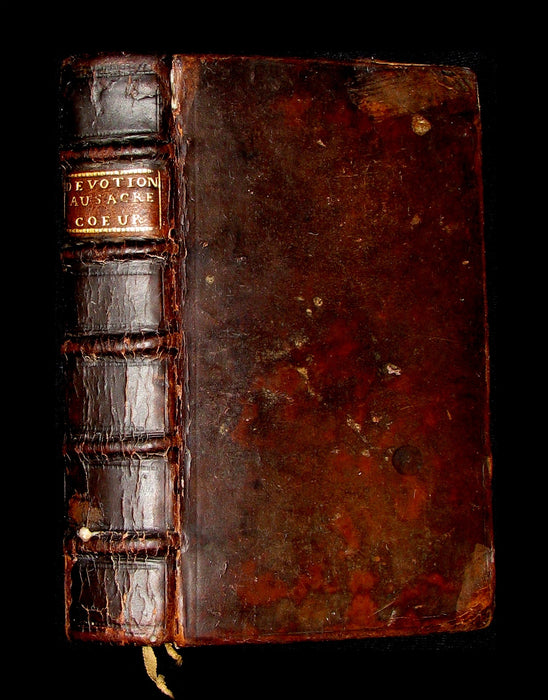 1699 Scarce French Book - The real devotion to the Sacred Heart of Jesus Christ