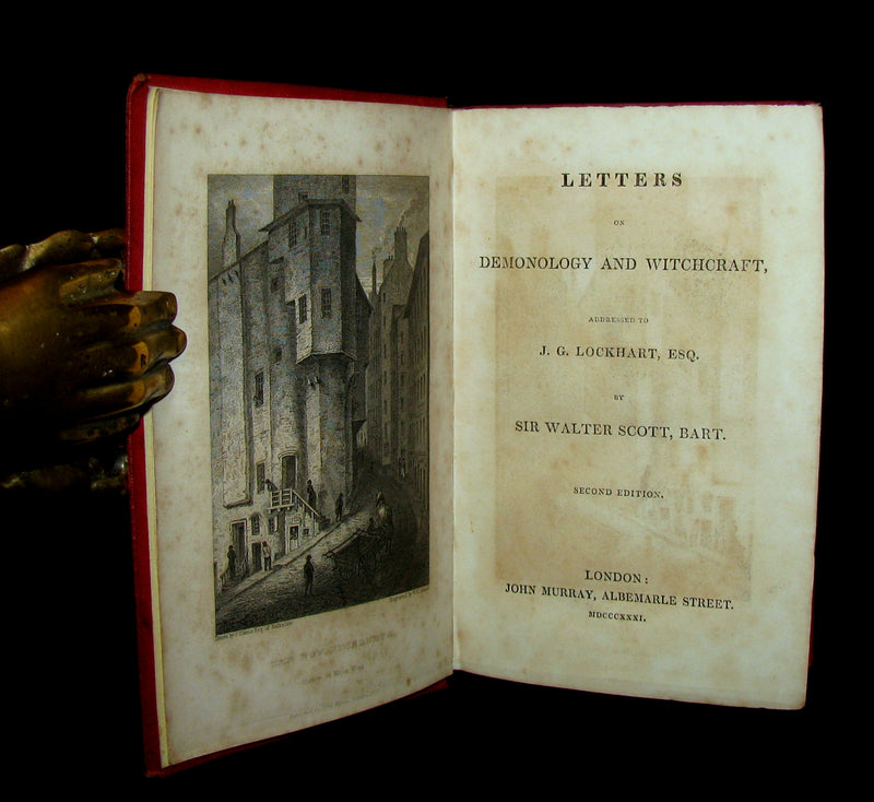 1831 Rare 2ndED Walter Scott - Letters on Demonology & Witchcraft - WITCHES & FAIRIES