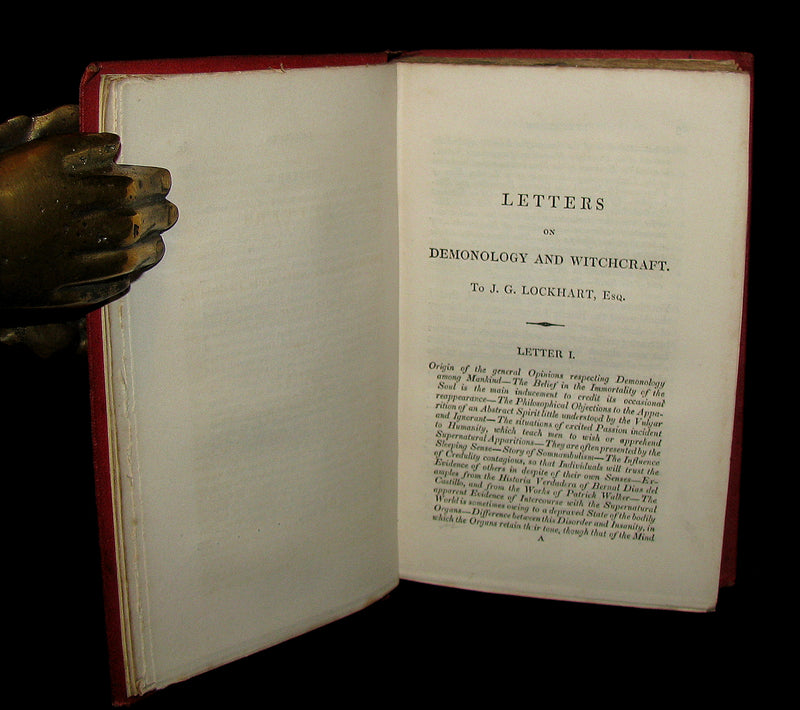 1831 Rare 2ndED Walter Scott - Letters on Demonology & Witchcraft - WITCHES & FAIRIES