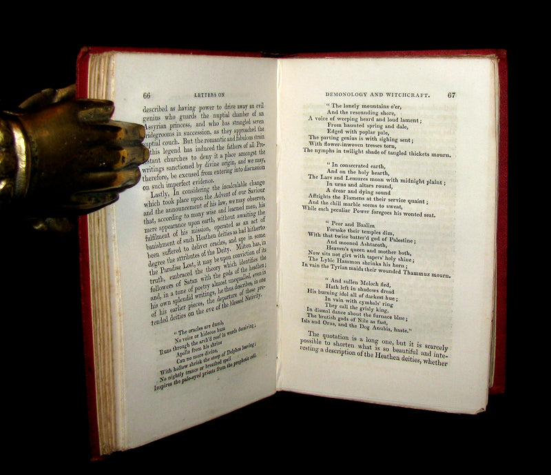 1831 Rare 2ndED Walter Scott - Letters on Demonology & Witchcraft - WITCHES & FAIRIES