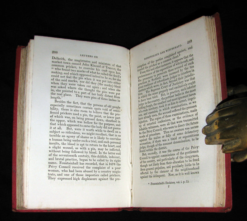 1831 Rare 2ndED Walter Scott - Letters on Demonology & Witchcraft - WITCHES & FAIRIES