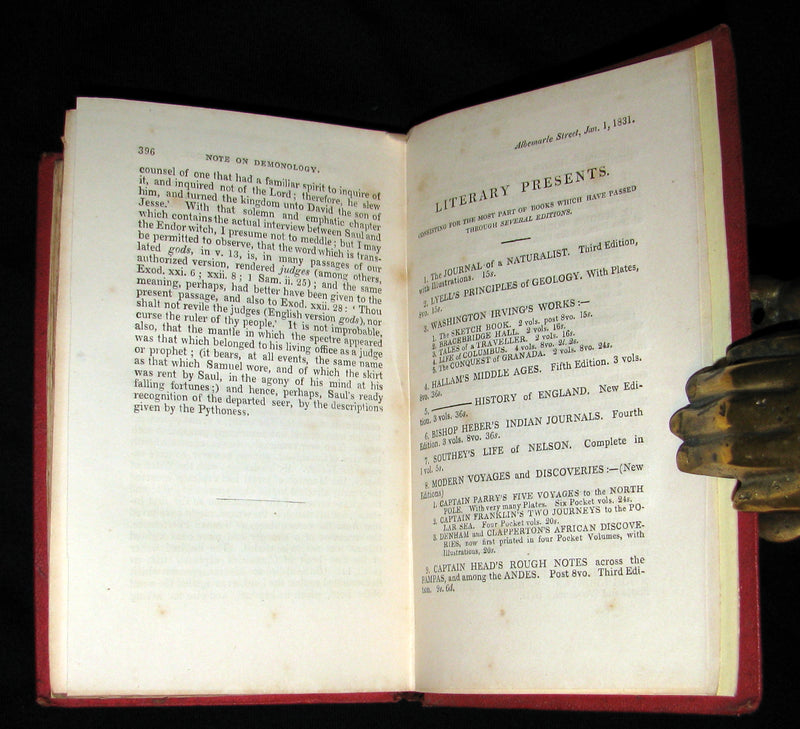 1831 Rare 2ndED Walter Scott - Letters on Demonology & Witchcraft - WITCHES & FAIRIES