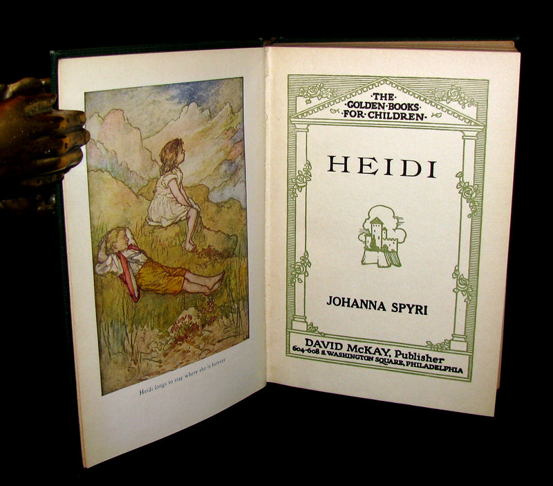 1922 Rare Book -  HEIDI by Johanna Spyri Illustrated