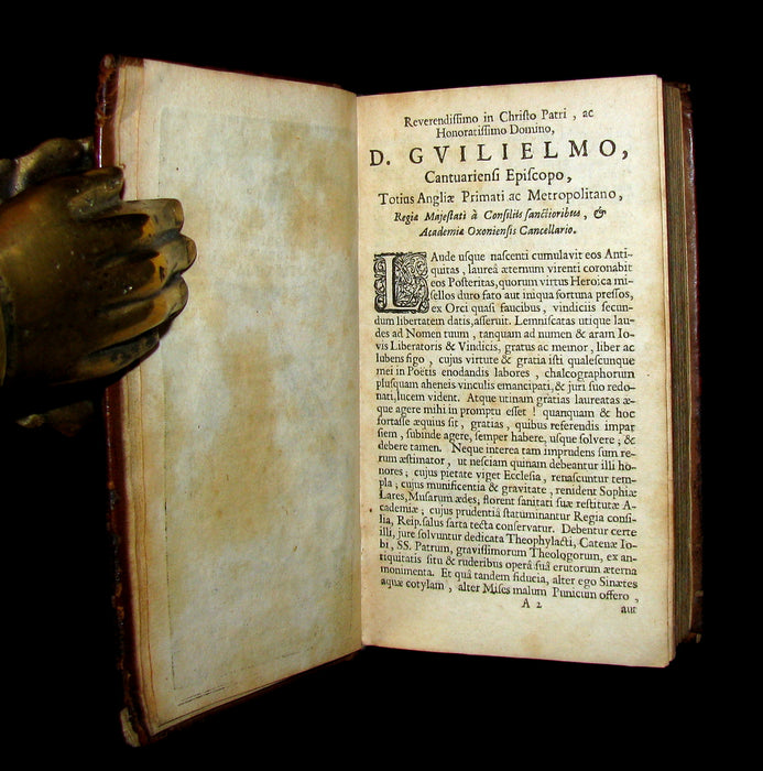 1650 Rare Latin Book - OVID Metamorphoses - Metamorphoseon libri XV. cum notis Th. Farnabii