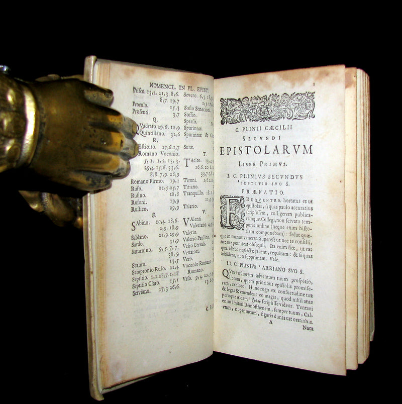 1659 Rare Latin Vellum Book - Epistolae et Panegyricus of PLINY the Younger