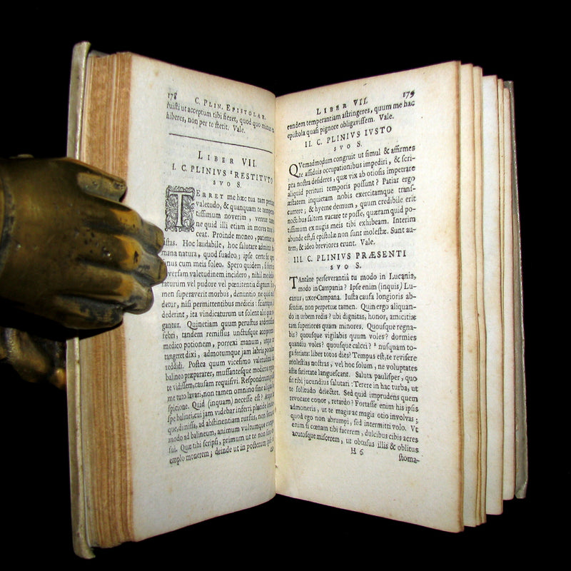 1659 Rare Latin Vellum Book - Epistolae et Panegyricus of PLINY the Younger