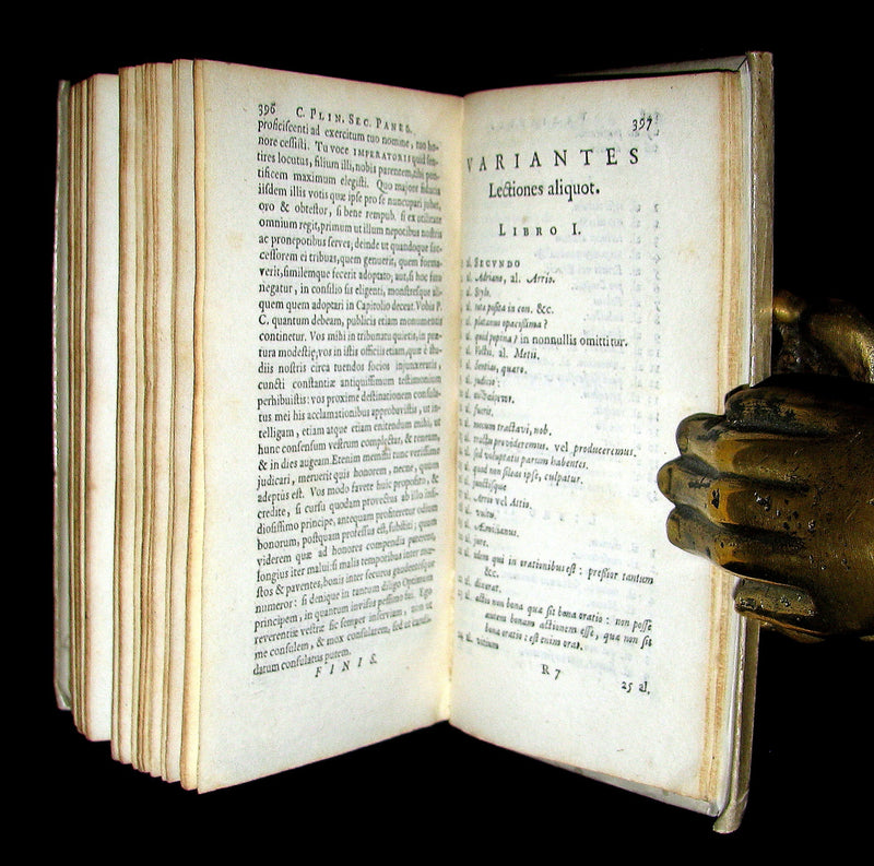 1659 Rare Latin Vellum Book - Epistolae et Panegyricus of PLINY the Younger
