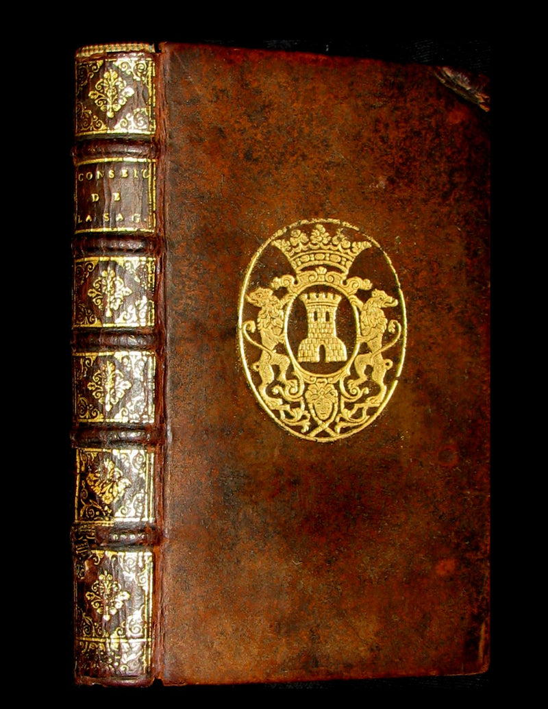 1680 Rare French Armorial Binding - Wisdom Tips Or Solomon's Maxims - CONSEILS de la SAGESSE
