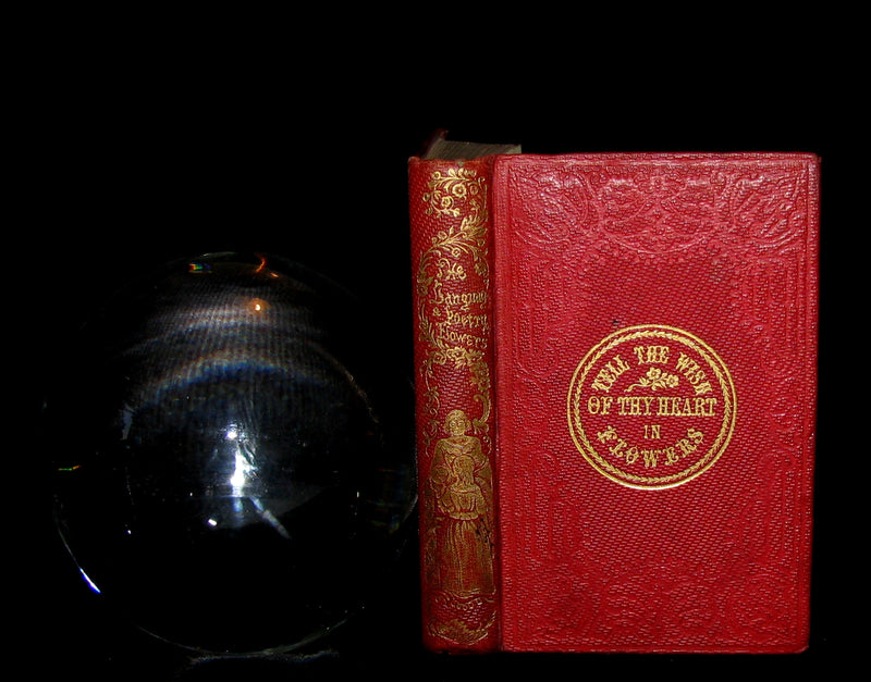1856 Scarce Floriography Book ~ The Language and Poetry of Flowers