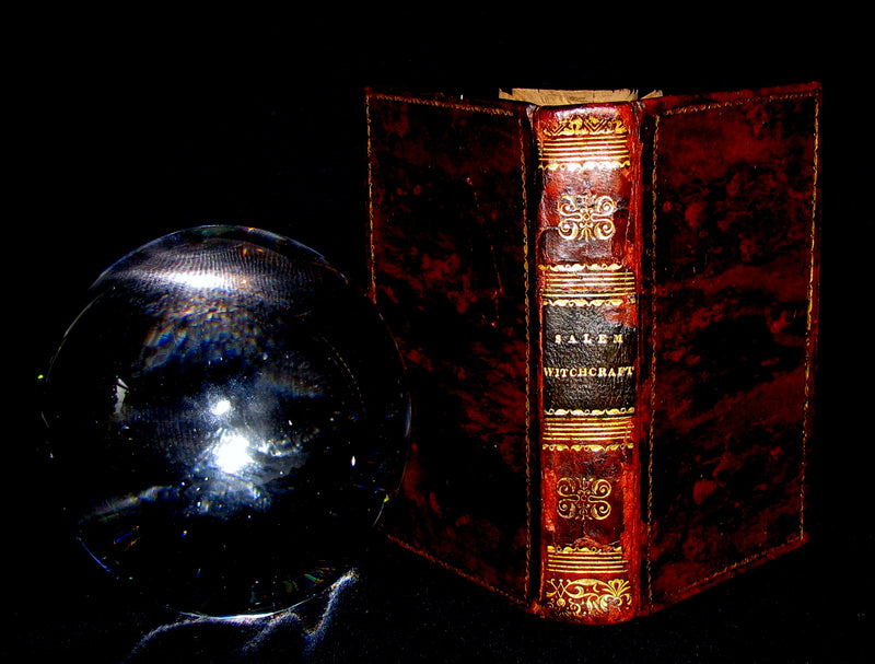 1828 Scarce Book - SALEM WITCHCRAFT - Wonders of the Invisible World by Robert Calef