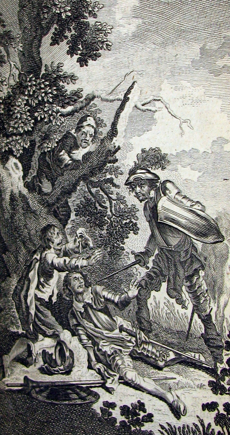 1770 Rare Book set ~ The History and Adventures of the Renowned Don Quixote (4 vols).