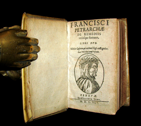 1645 Rare Book - Francesco Petrarca - Petrarch's Remedies for Fortune Fair and Foul