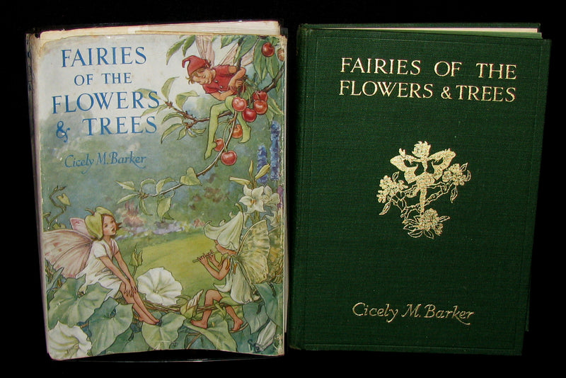 1950 - Cicely Mary Barker - FAIRIES OF THE FLOWERS AND TREES - 1st Edition with dust jacket