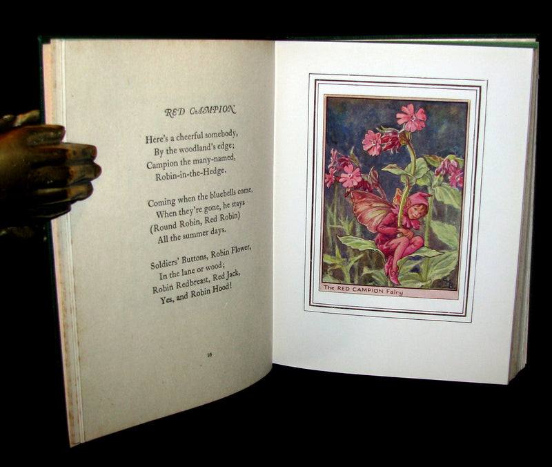 1950 - Cicely Mary Barker - FAIRIES OF THE FLOWERS AND TREES - 1st Edition with dust jacket