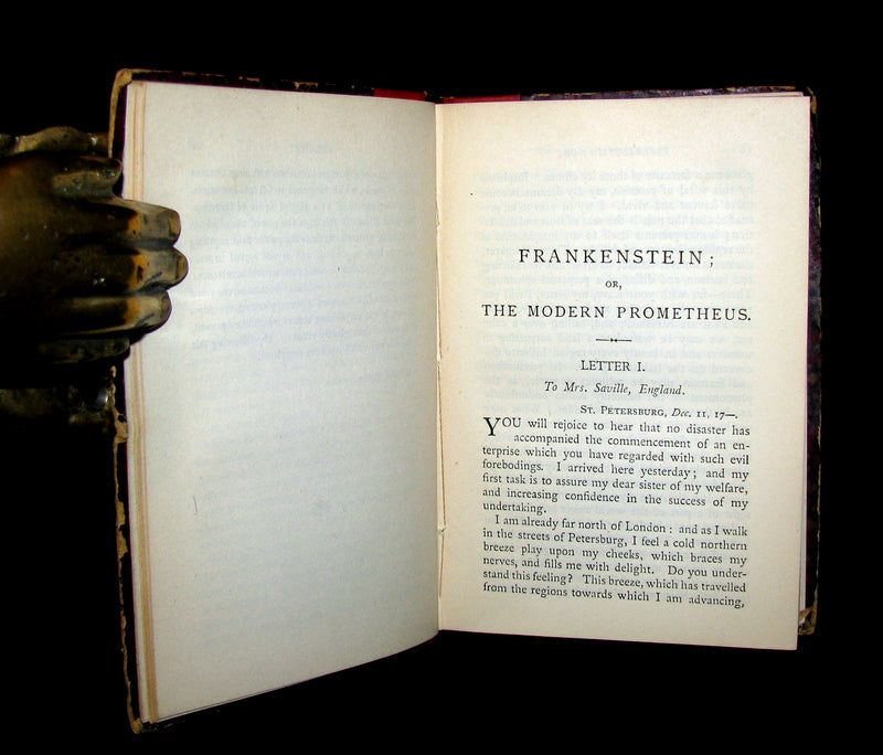 1888 Rare Book - FRANKENSTEIN  or, The Modern Prometheus by Mary Shelley