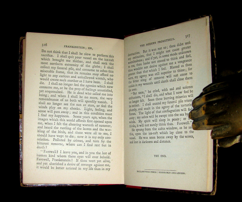 1888 Rare Book - FRANKENSTEIN  or, The Modern Prometheus by Mary Shelley