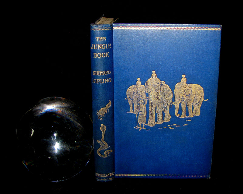 1897 Rare Book - The Jungle Book by Rudyard Kipling -  First Edition, 6th Printing