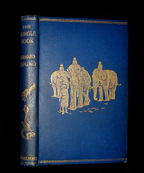 1897 Rare Book - The Jungle Book by Rudyard Kipling -  First Edition, 6th Printing