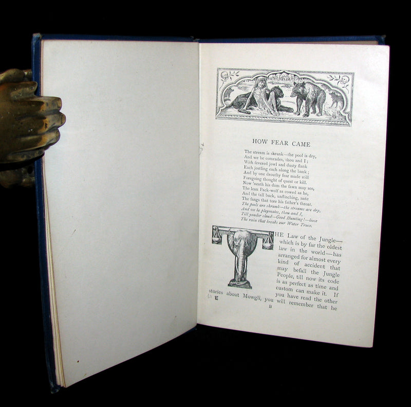 1895 Rare Book - The Second Jungle Book by Rudyard Kipling - First Edition, 2nd Printing.