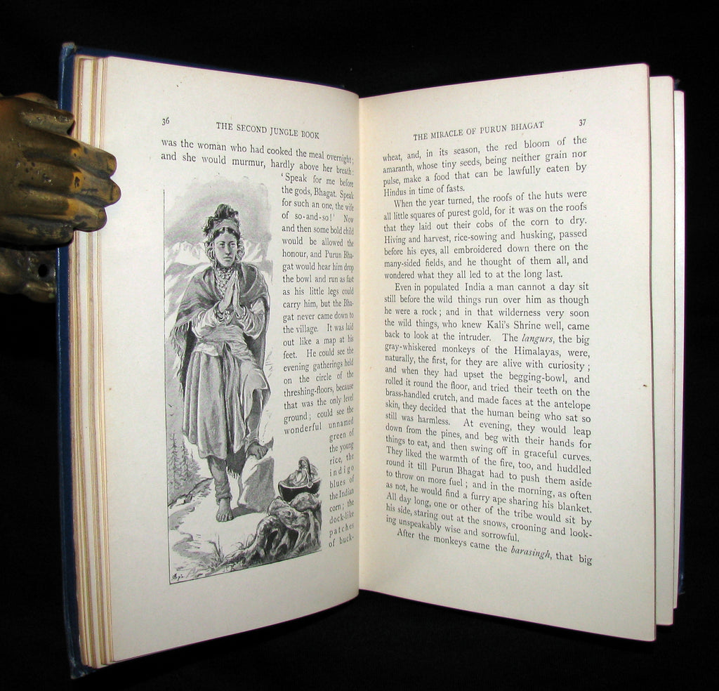 1895 Rare Book - The Second Jungle Book by Rudyard Kipling - First Edi ...