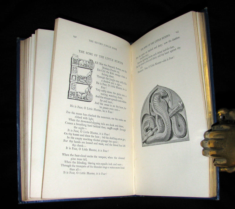 1895 Rare Book - The Second Jungle Book by Rudyard Kipling - First Edition, 2nd Printing.