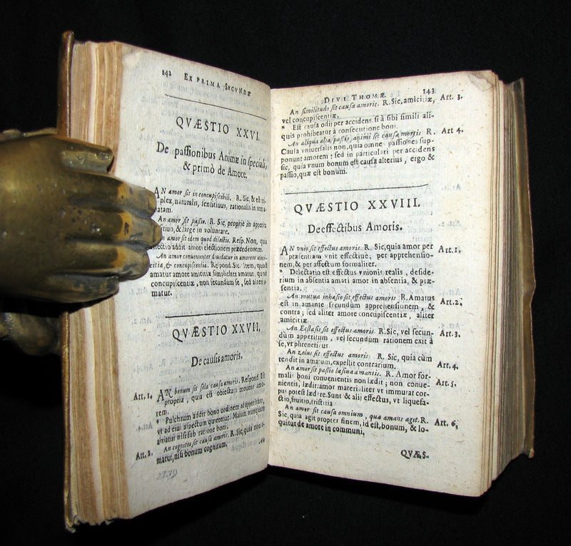 1661 Rare Vellum Book - Saint Thomas Aquinas ' Theologicae Summae Compendium.