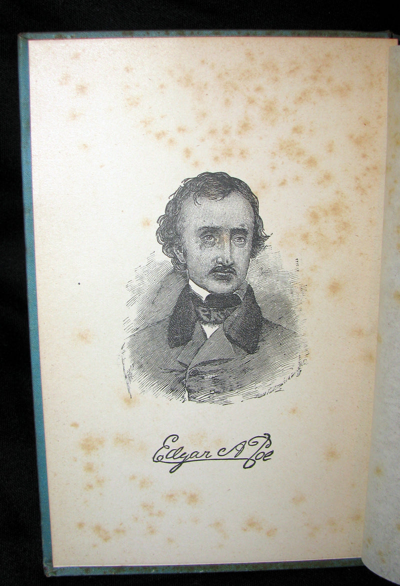 1887 Rare Victorian Book - Poems by Edgar Allan POE with Memoir (The Raven, Lenore, Ulalume, ...)