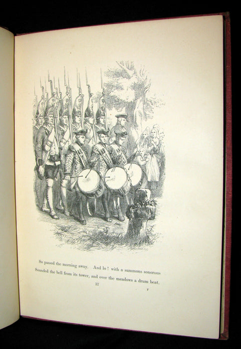 1856 Rare Victorian Book - Evangeline  A tale of Acadie by Henry Wadsworth Longfellow.