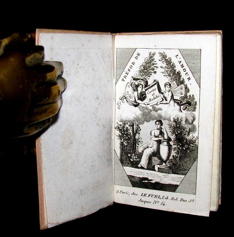 1819 Scarce French Book - TRESOR DE L'AMOUR - Almanac and Song book.