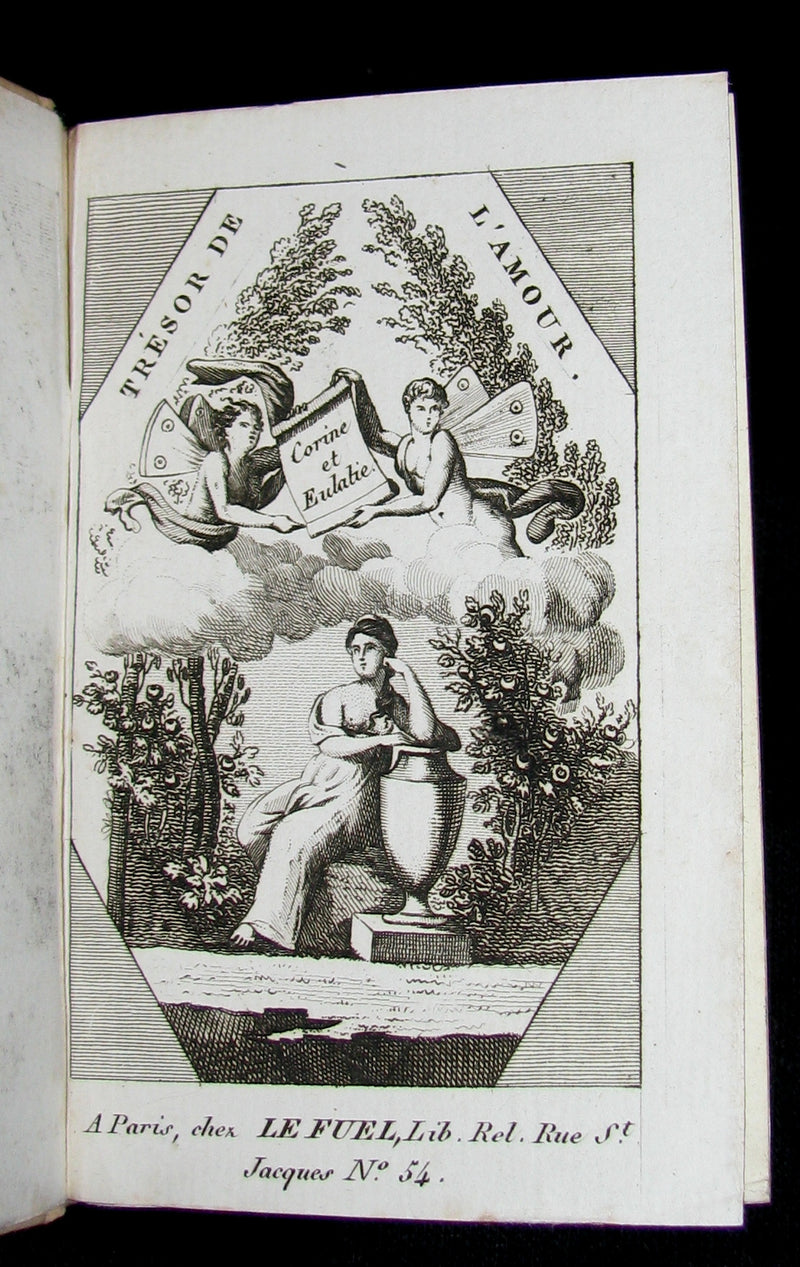 1819 Scarce French Book - TRESOR DE L'AMOUR - Almanac and Song book.