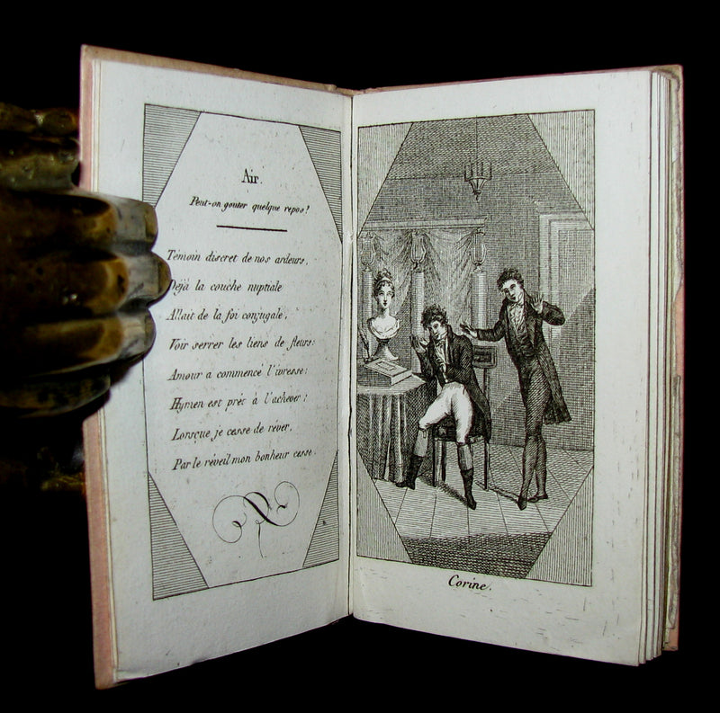 1819 Scarce French Book - TRESOR DE L'AMOUR - Almanac and Song book.
