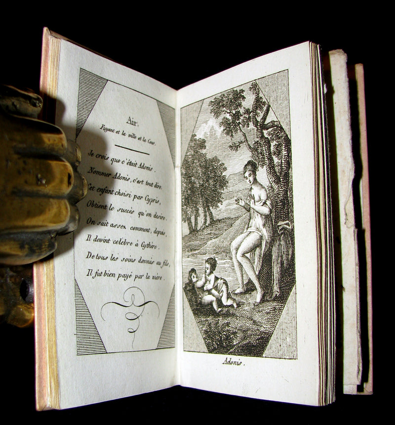 1819 Scarce French Book - TRESOR DE L'AMOUR - Almanac and Song book.