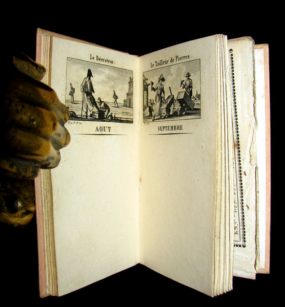 1819 Scarce French Book - TRESOR DE L'AMOUR - Almanac and Song book.