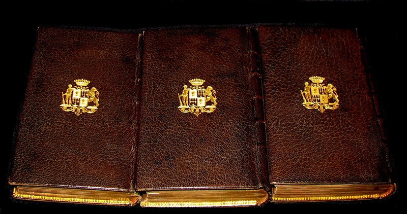 1659 Scarce French Book set - Les Essais de Michel, Seigneur De Montaigne - Essays - Philosophy.