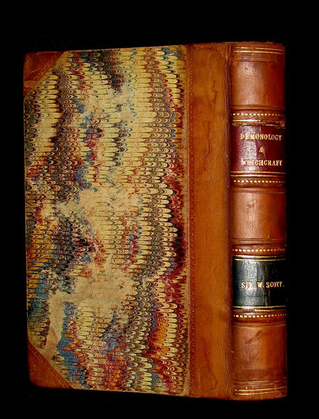 1831 Rare Book - Letters on Demonology & Witchcraft - WITCHES & FAIRIES - Walter Scott