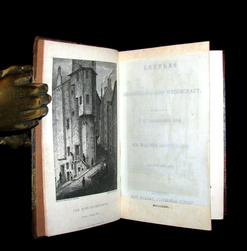 1831 Rare Book - Letters on Demonology & Witchcraft - WITCHES & FAIRIES - Walter Scott
