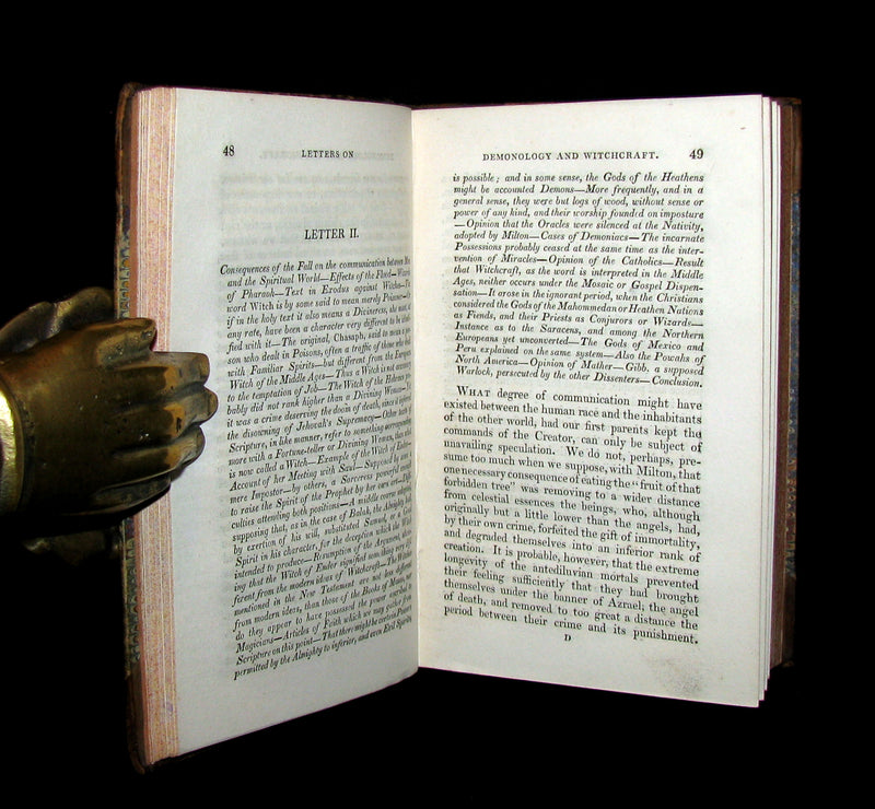 1831 Rare Book - Letters on Demonology & Witchcraft - WITCHES & FAIRIES - Walter Scott