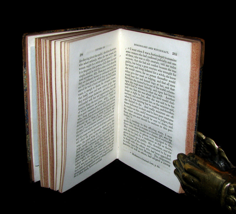 1831 Rare Book - Letters on Demonology & Witchcraft - WITCHES & FAIRIES - Walter Scott