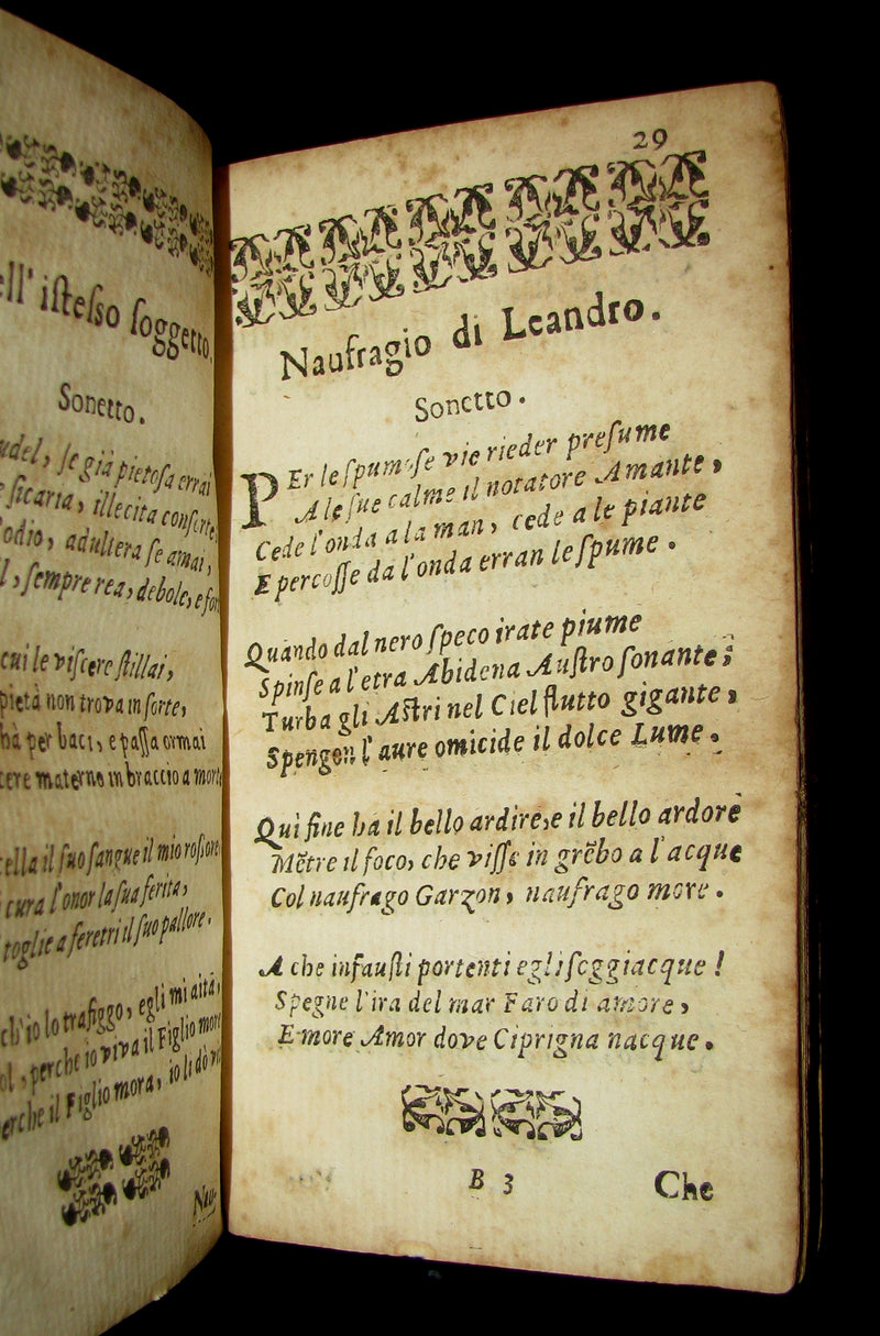 1677 Scarce Italian Book - POESIE del cavalier Fra CIRO DI PERS and Gabriel Maria Meloncelli