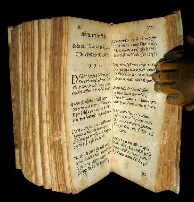 1677 Scarce Italian Book - POESIE del cavalier Fra CIRO DI PERS and Gabriel Maria Meloncelli