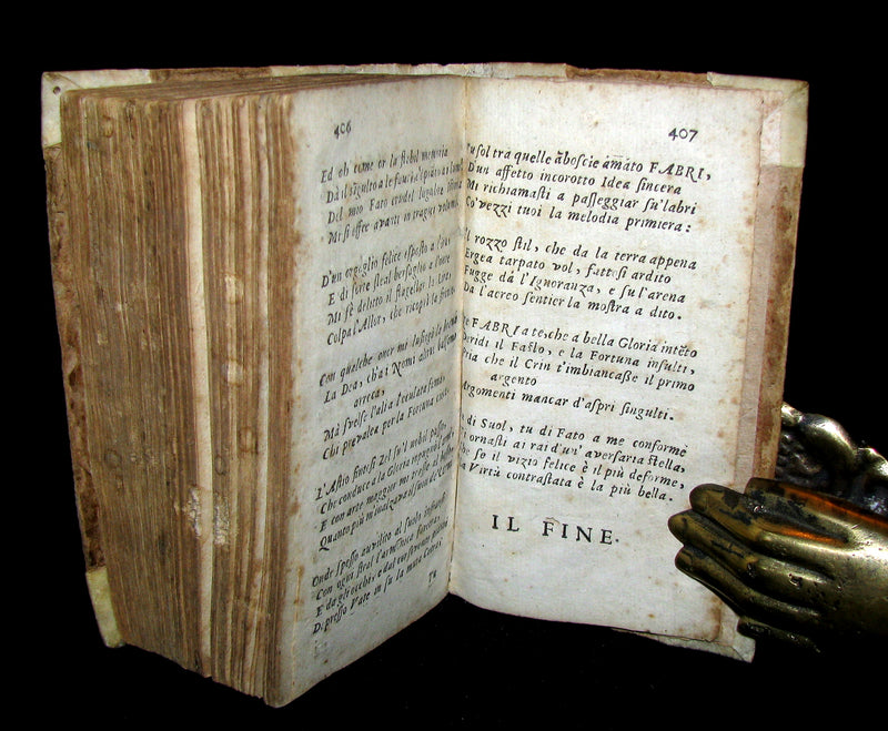 1677 Scarce Italian Book - POESIE del cavalier Fra CIRO DI PERS and Gabriel Maria Meloncelli