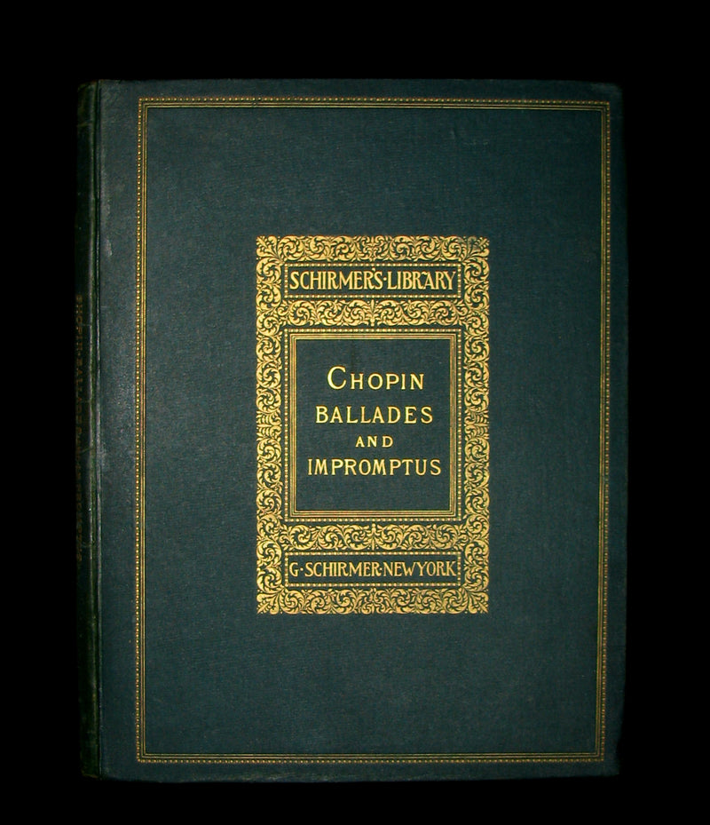 1894 Rare Victorian edition of Frederic CHOPIN Ballades & Impromptus  - Music scores